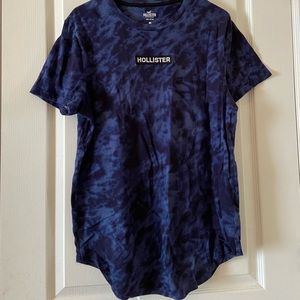 Hollister Blue Tie-Dye T-Shirt